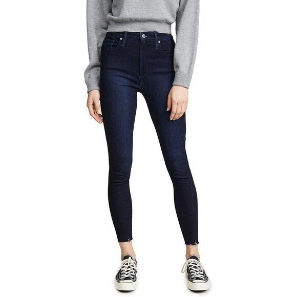 Joe's Jeans The Danielle Skinny Jeans Women's 27 Dark Indigo High Rise Ankle Zip - Picture 1 of 14